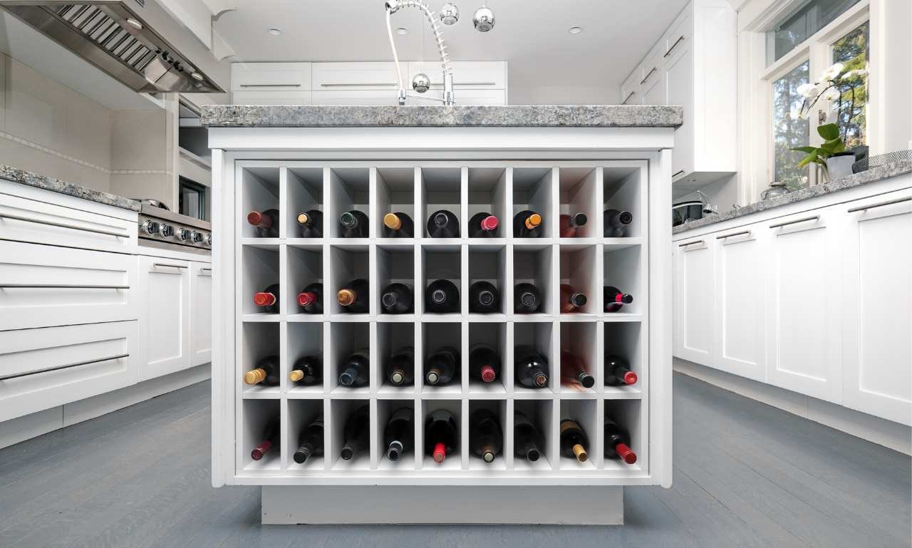 Wine rack in kitchen - Alexanders pro home improvement